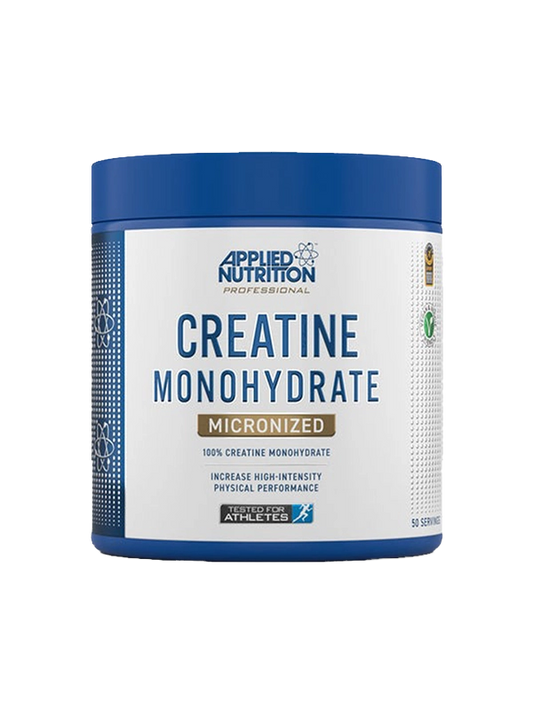 A package of creatine monohydrate powder, commonly used to support strength training and muscle recovery.