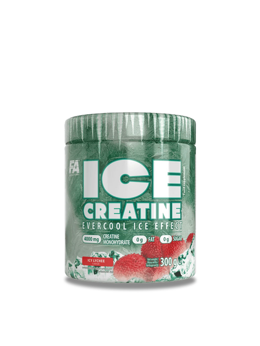 Ice creatine hydrochloride 500g container showcasing a sleek design, ideal for enhancing athletic performance and recovery.