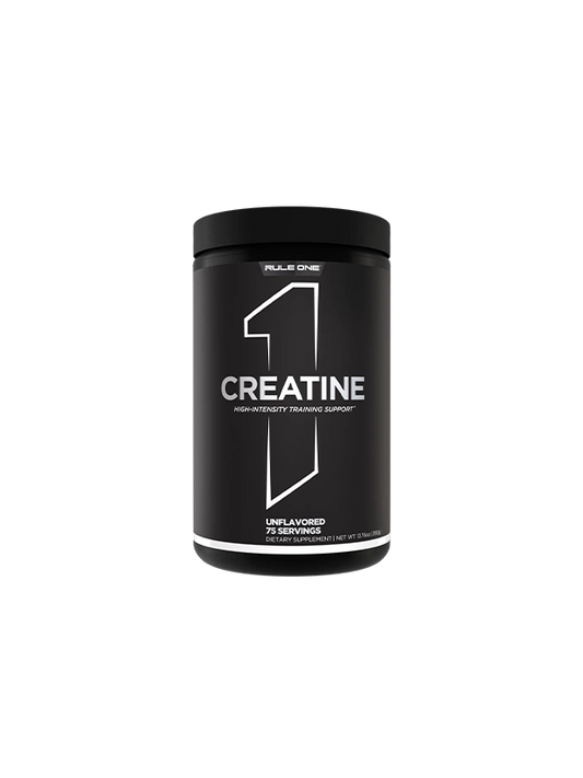 R1 Micronized Creatine by Rule One – 100% pure creatine monohydrate, micronized for superior suspension and absorption, supporting high-intensity training and lean muscle growth.