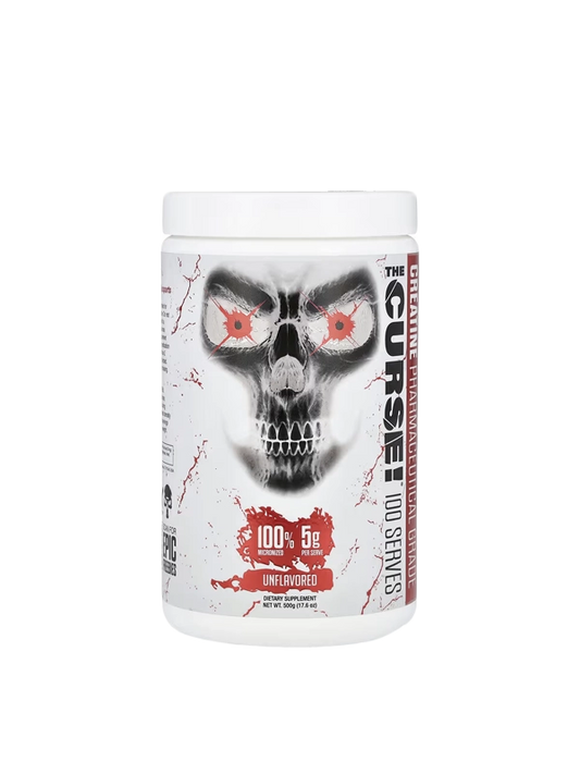 The Curse Micronized Creatine Monohydrate Supplement Facts – 100% pure unflavored creatine"