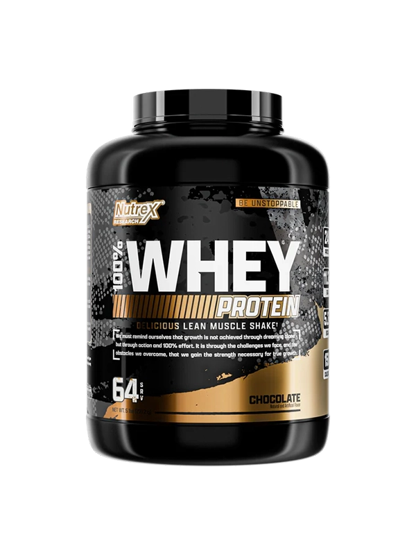 Chocolate whey protein powder in a 4 lbs package, emphasizing its appealing color and suitability for protein shakes