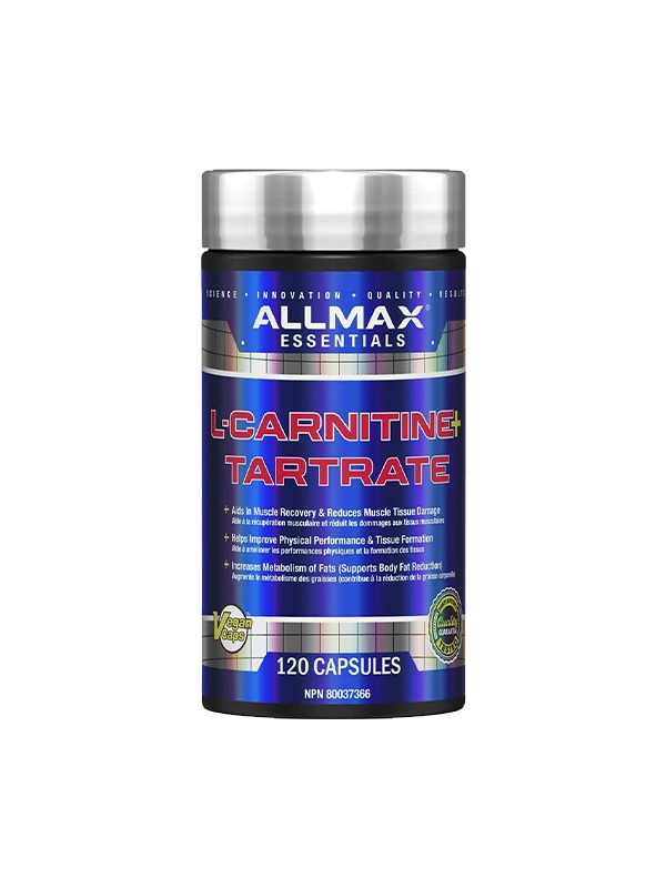 ALLMAX L-Carnitine L-Tartrate Capsules – Energy, Fat Metabolism & Endurance Support
