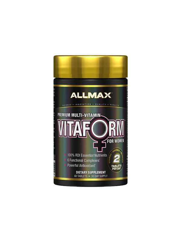 Allmax Vitafor Women supplement bottle on a white background
