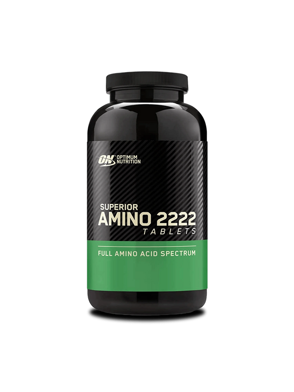  Image of Optimum Nutrition Amino 2222, highlighting its full spectrum formula designed for optimal muscle recovery and performance.