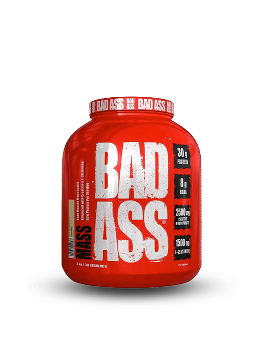 Badass Nutrition's Badass Mix in a 2kg bag, featuring a striking design that conveys energy and a commitment to fitness.