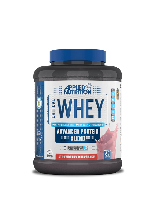 A container of whey advanced protein blend, showcasing its rich texture and nutritional benefits for fitness enthusiasts.