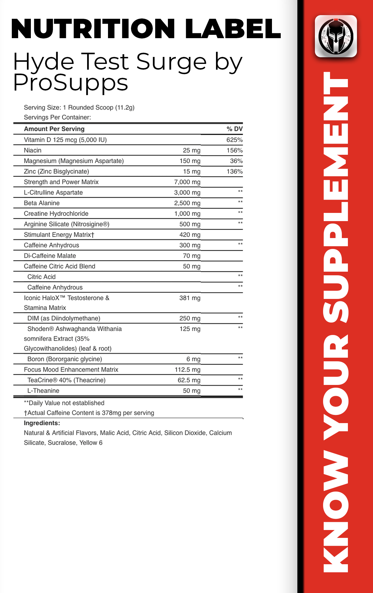 Hyde Test Surge by ProSupps Swole Spartan