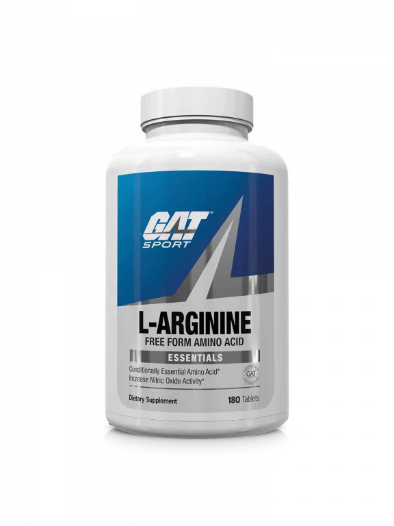 GAT Sport L-Arginine — nitric oxide booster for muscle pumps, strength, and blood flow.
