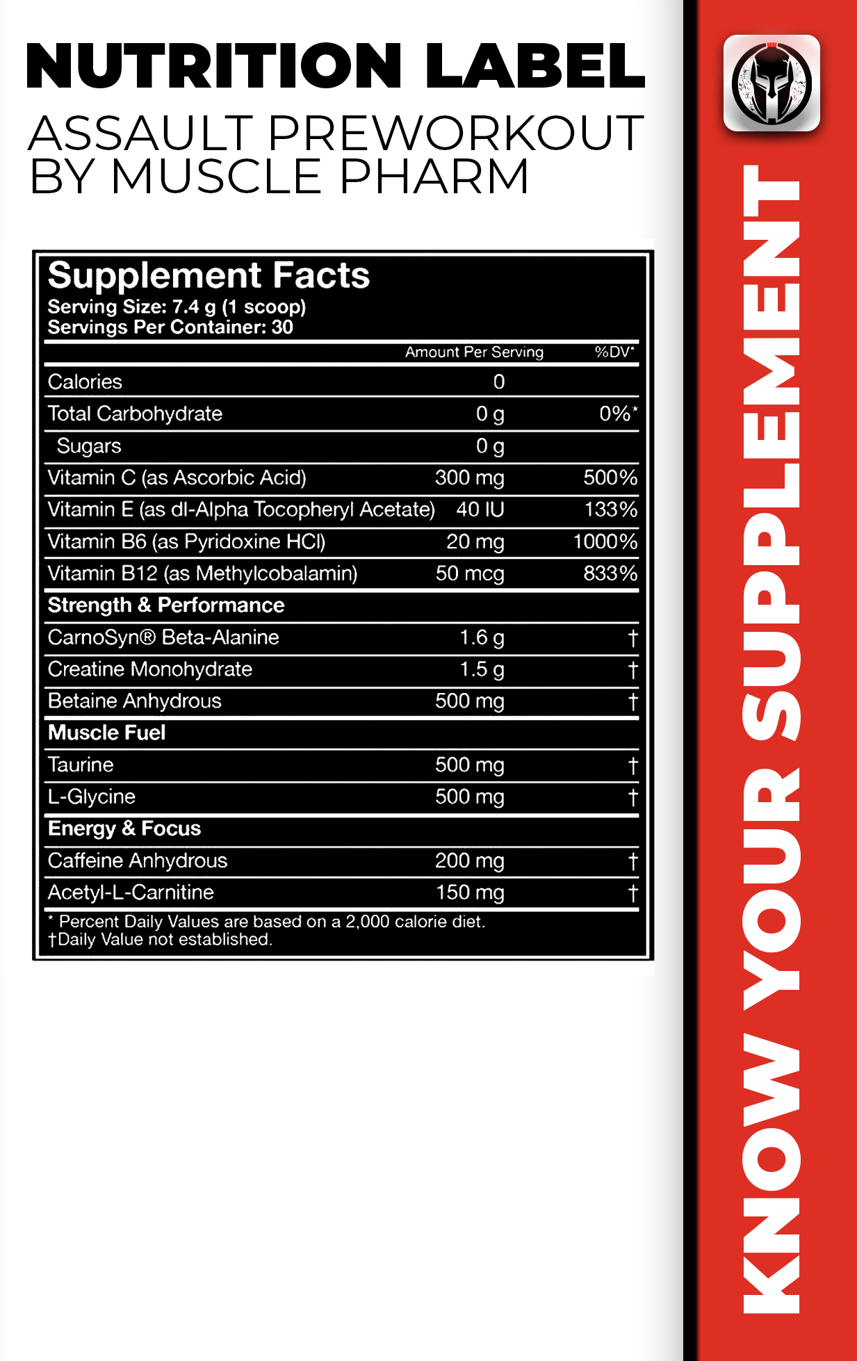 Assault PREWORKOUT Swole Spartan