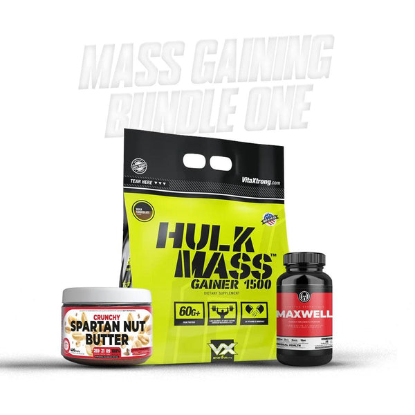 Mass Gaining Bundle One - Hulk Mass Gainer 1500 - Maxwell - Spartan Nut Butter