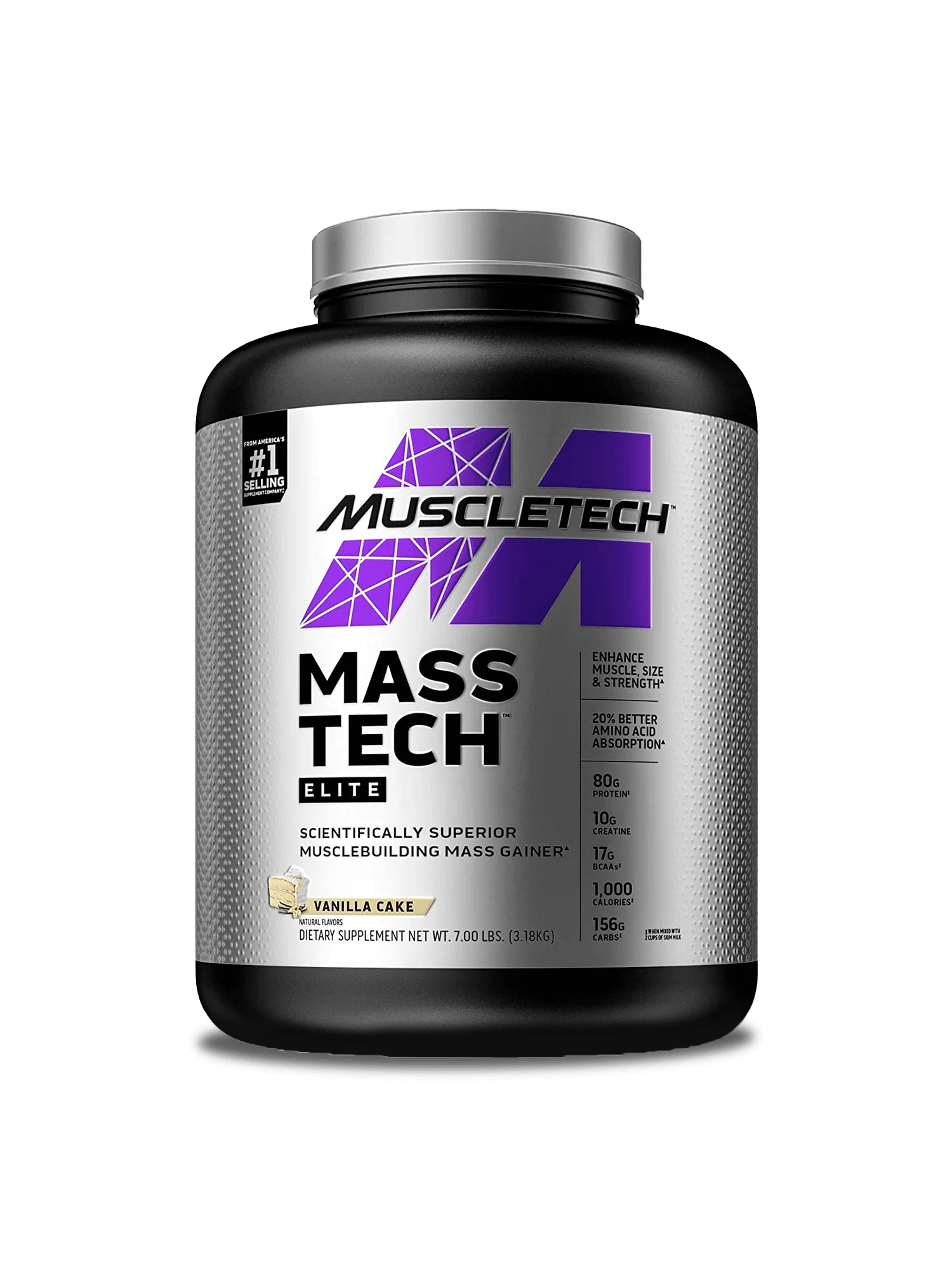 Mass Tech Elite by MuscleTech — Advanced Muscle Mass Gainer with ...