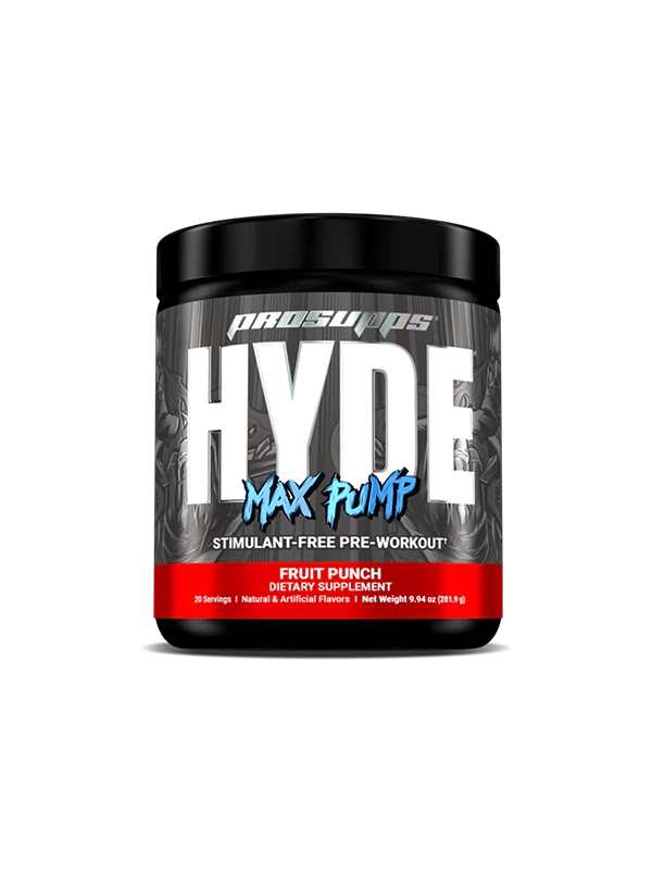 Mr. HYDE Max Pump ingredients and nutrition label