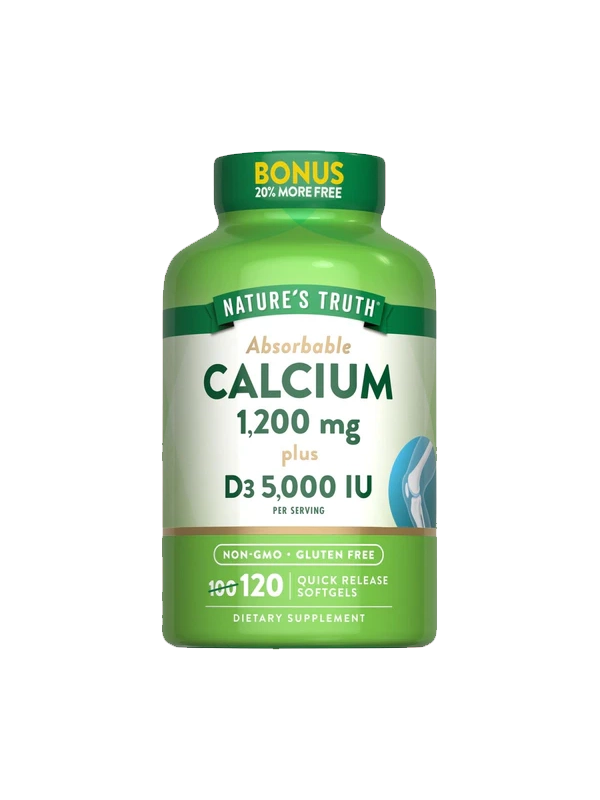 Quick release softgels of Nature’s Truth Calcium with D3