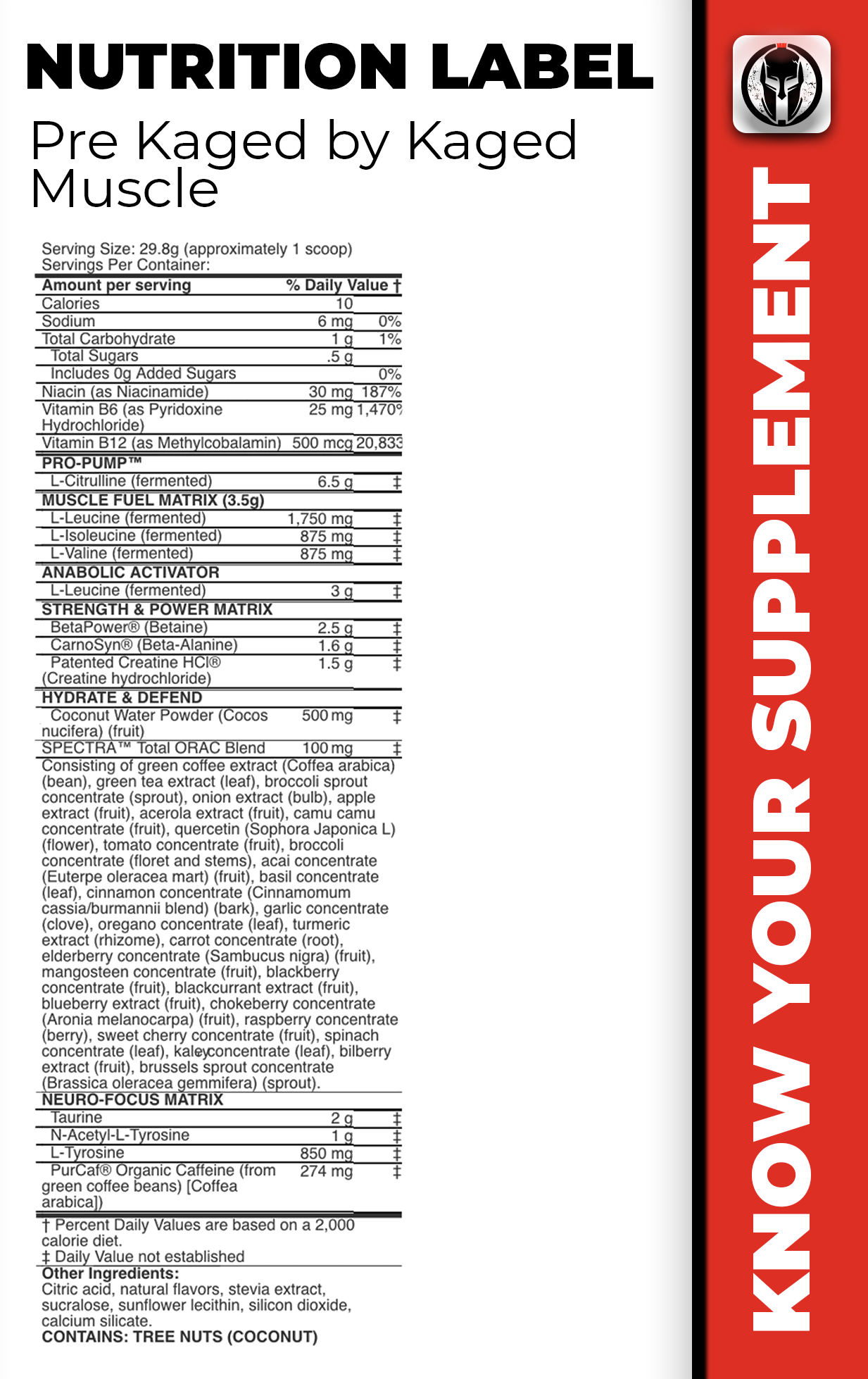 PreKaged by Kaged Muscle Swole Spartan