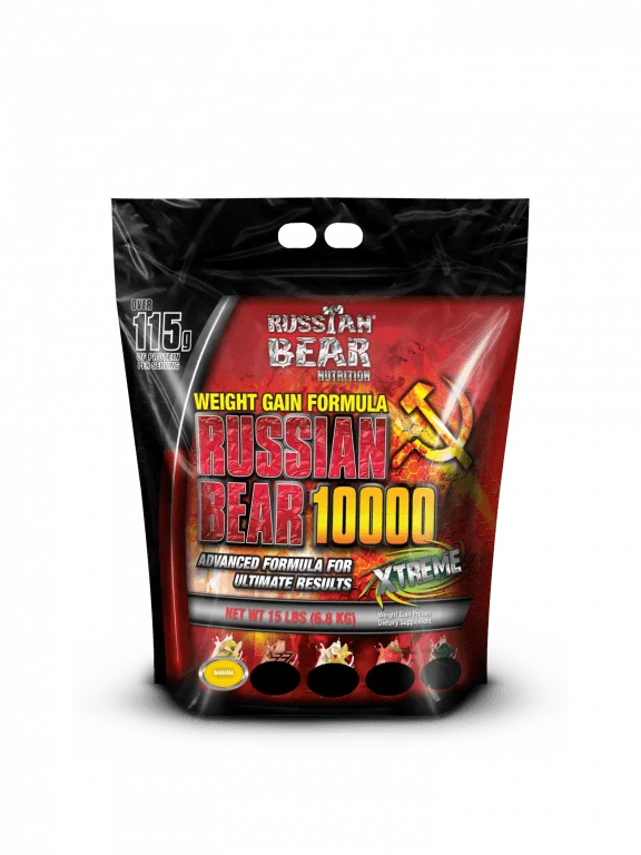 Russian Bear 10000 Supplement Facts — 1900 Calories and 121g Protein