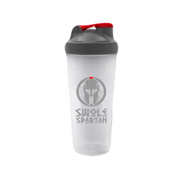 Transparent Shaker Bottle by Swole Spartan