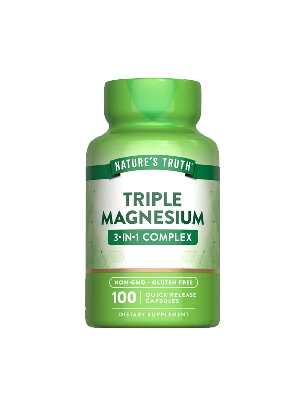 Nature’s Truth Triple Magnesium Facts Label