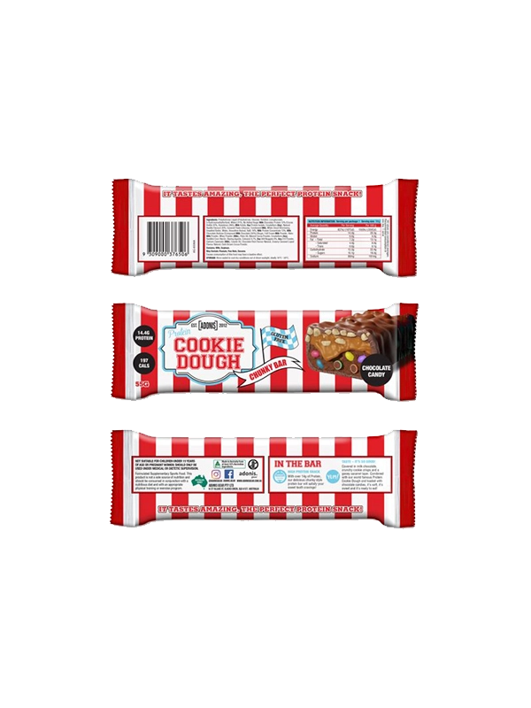 Cross-section showing gooey chocolate layer and cookie dough interior