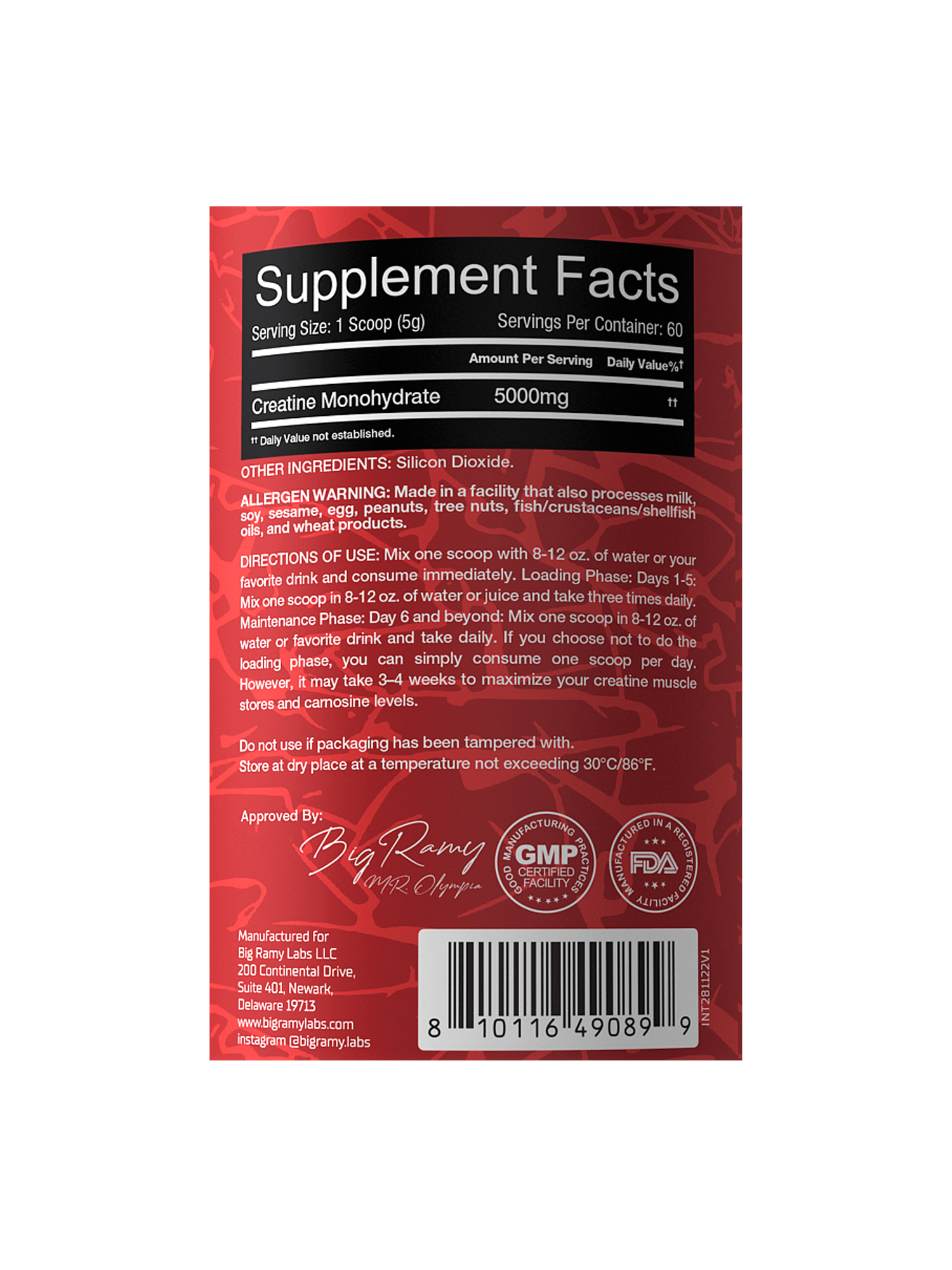 RED REX CREATINE - Supplement Warehouse