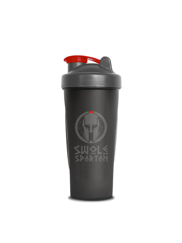 Dark Grey Shaker Bottle by Swole Spartan