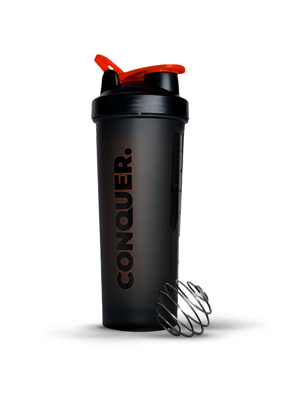 Conquer. Shaker Bottle by Swole Spartan
